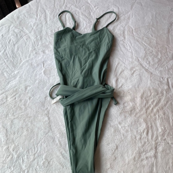Free People Olive Green One Piece Swimsuit - Picture 8 of 15